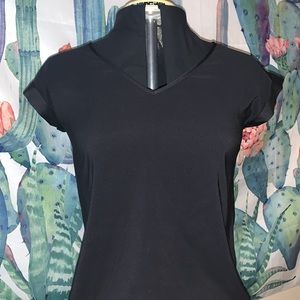 Express Black V neck Top